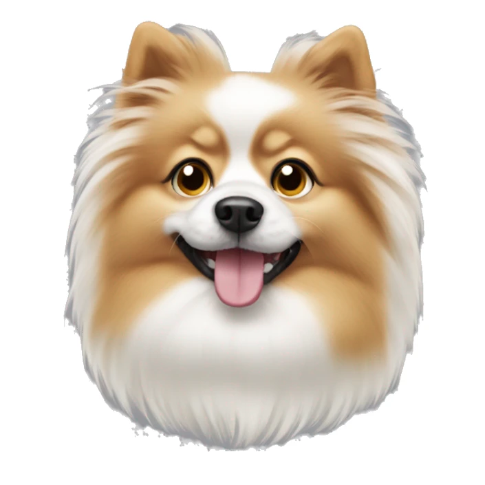 dog spitz white sticker