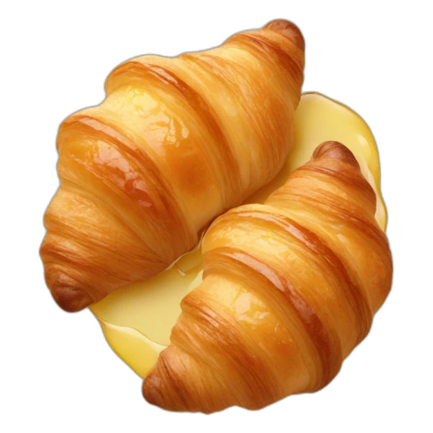 Croissants with honey  sticker