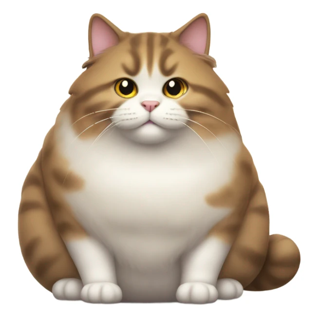 Ultra fat cat sticker