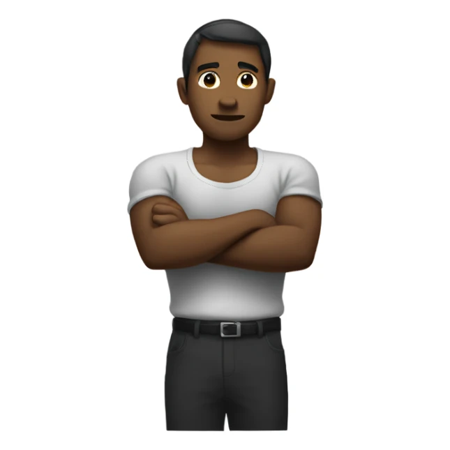 crossed arms sticker