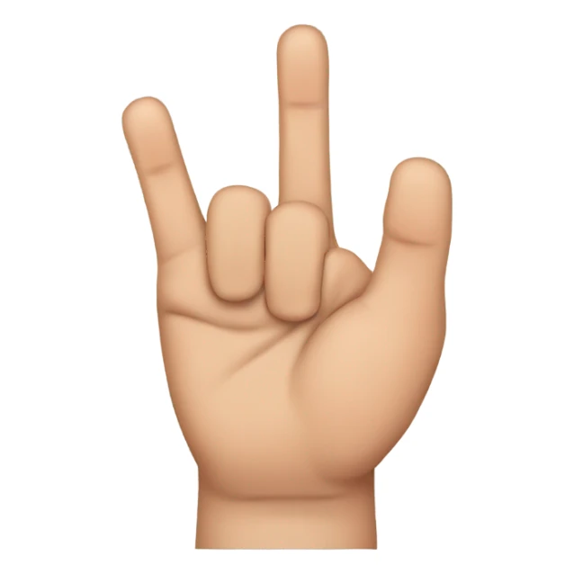 thumb, index and middle fingers u sticker