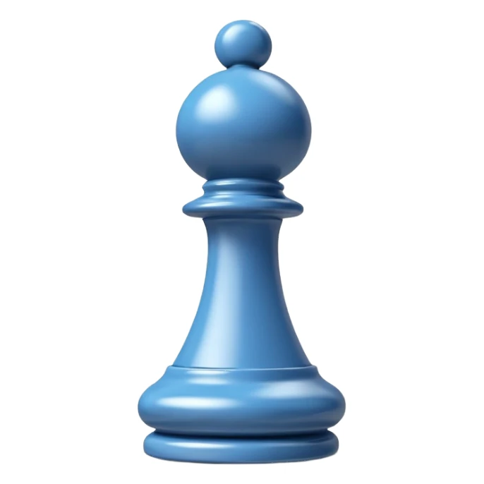 
chess pawn piece object, 3D cartoon, glossy material, soft shadow, mobile game icon style, centered, clean background, no text, no watermark
 sticker