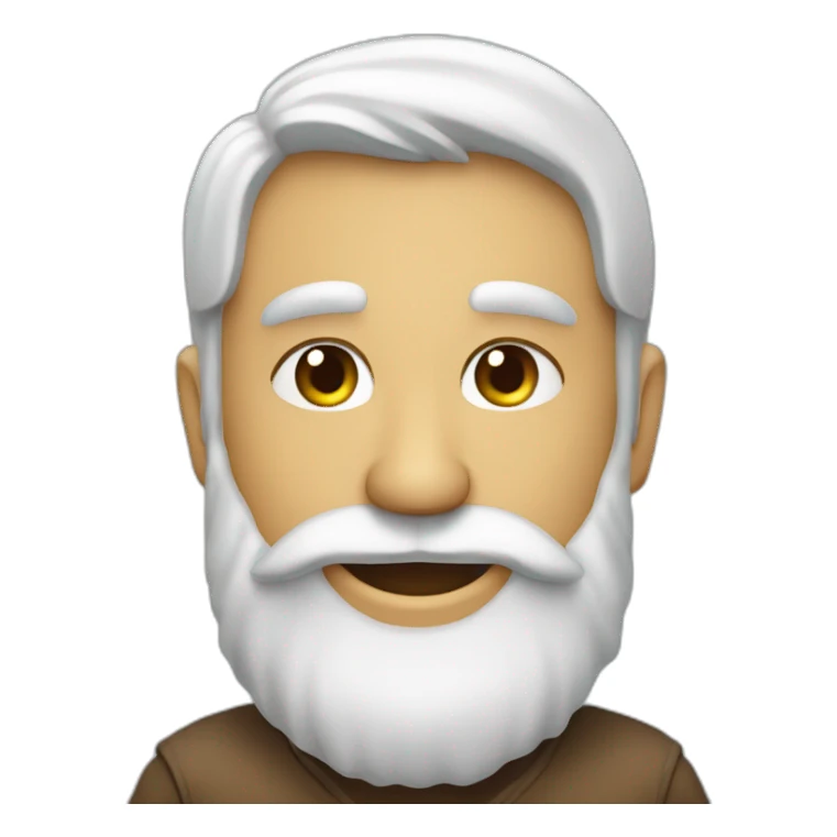 Homme barbu sourire narquois  sticker