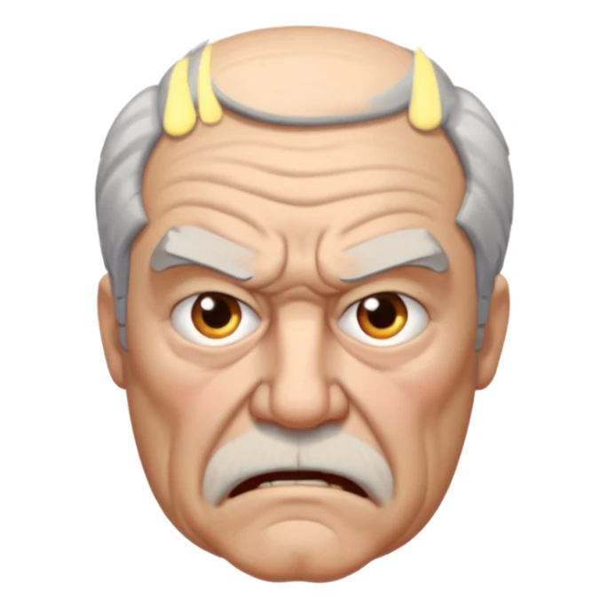 angry grandpa sticker