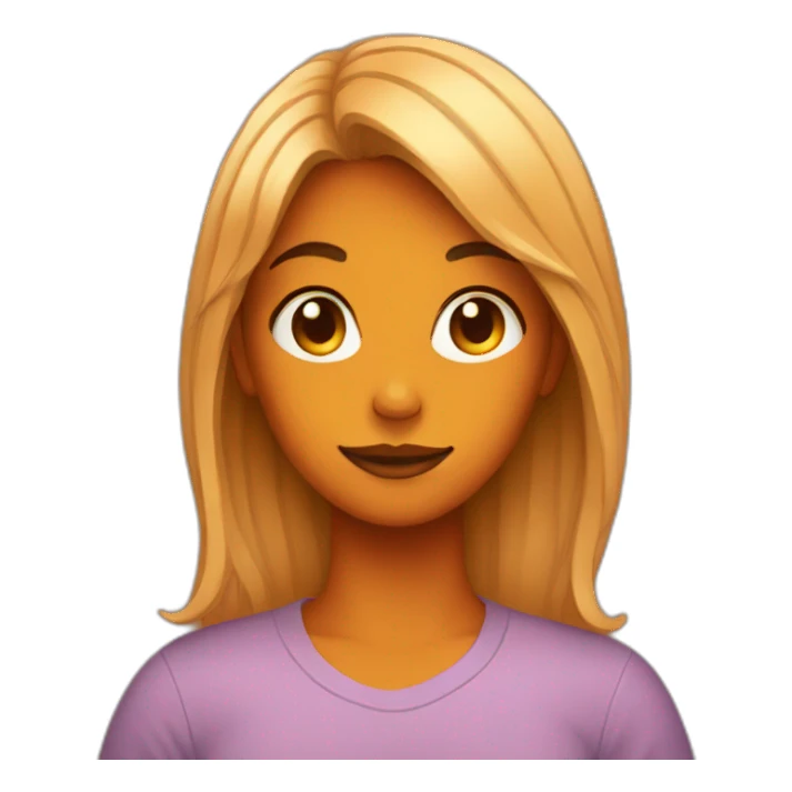 trans girl with pumpkin sticker