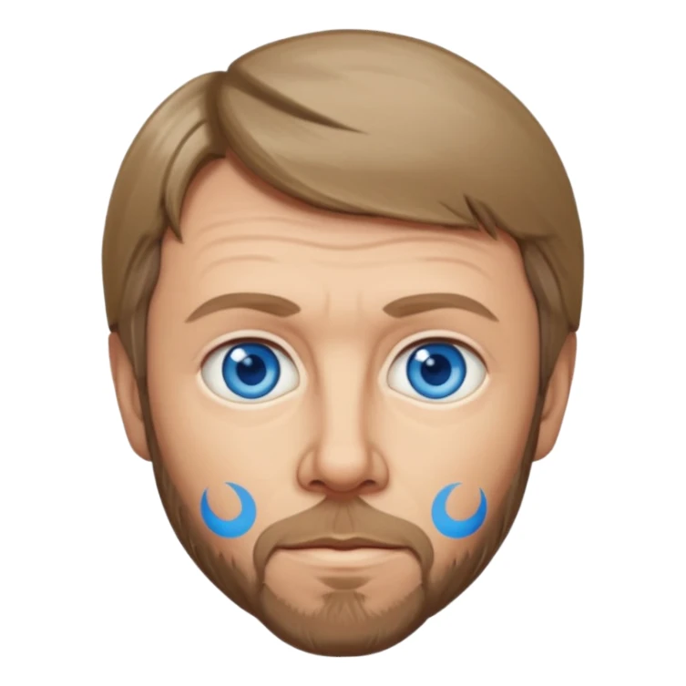 Bjorn Ulvaeus with blue eyes sticker