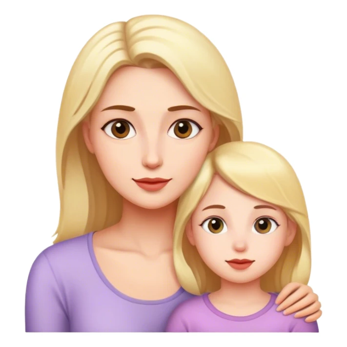 Mother and daughter sticker