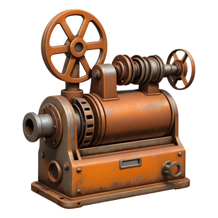 1980s machinery and equipment sticker