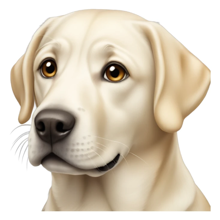 blonde and white labrador dog sticker