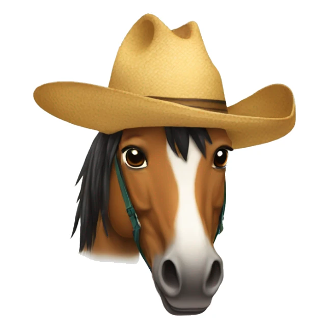 Caballo con sombrero  sticker