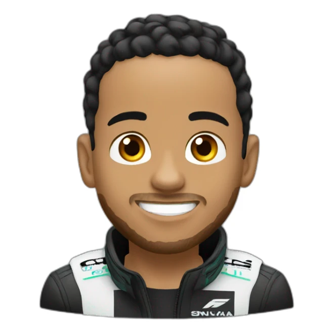 lewis hamilton with his wdc sticker