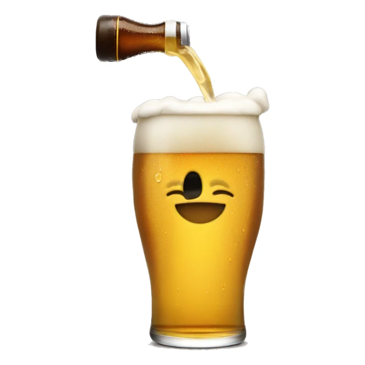 Pouring 40 oz beer out sticker