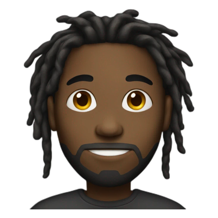 Black person with dreads sticker