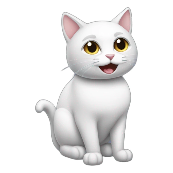 Karaoke-black-and-white-cat sticker