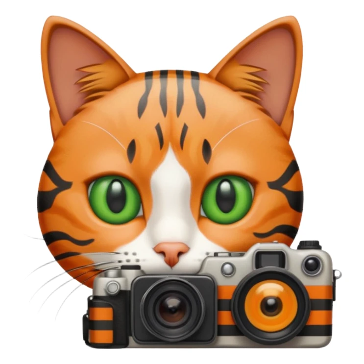 photographer cat sticker