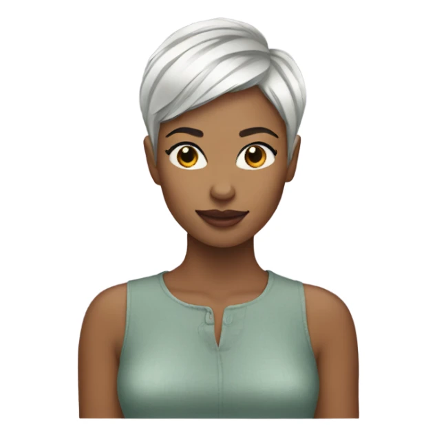 woman pixie cut sticker