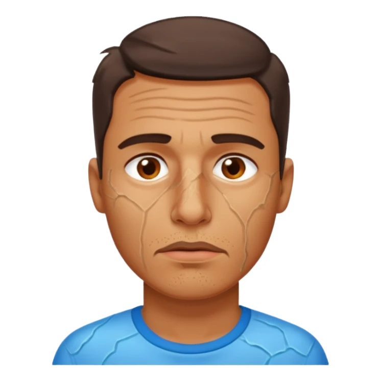 dehydrated man sticker