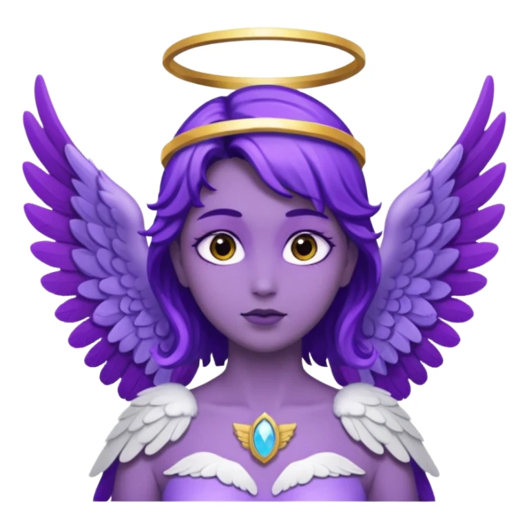 Purple Angel sticker