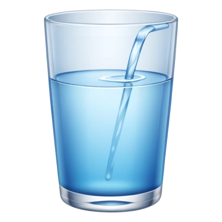 Cup filled with water sticker