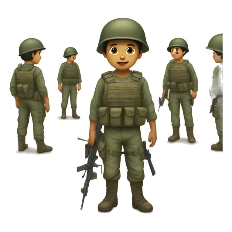 niños en guerra sticker