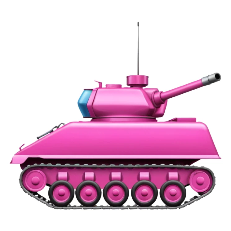 Pink tank sticker