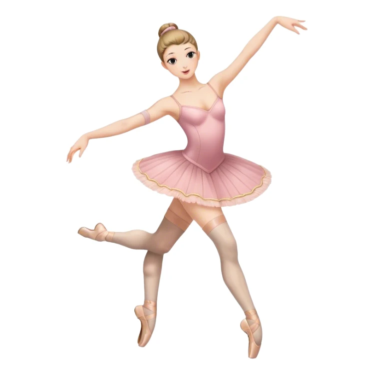 Ballet dancer in thigh highs sticker