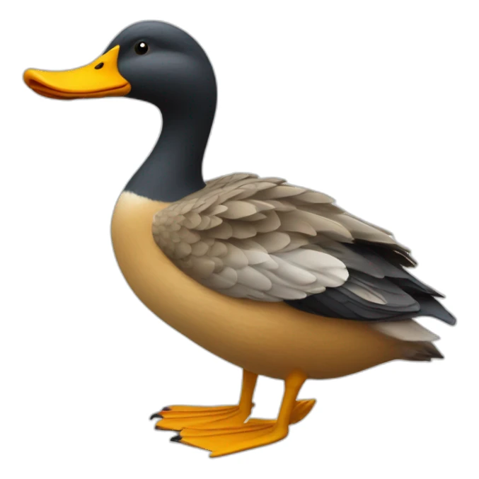 Canard sur un loup sticker