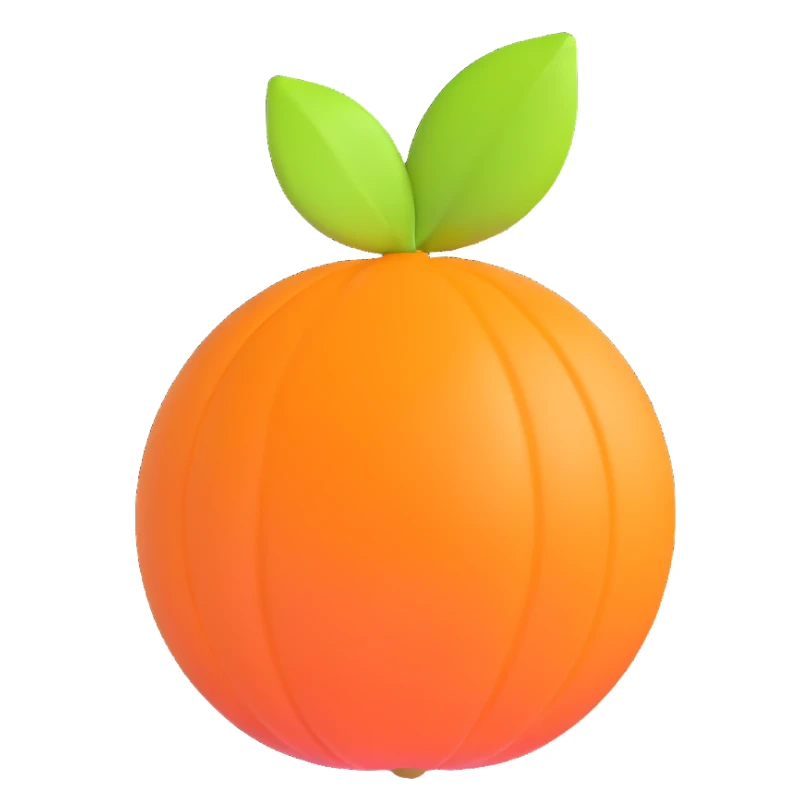 tangerine sticker