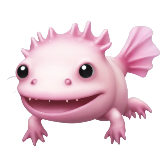 Pink axolotl  sticker