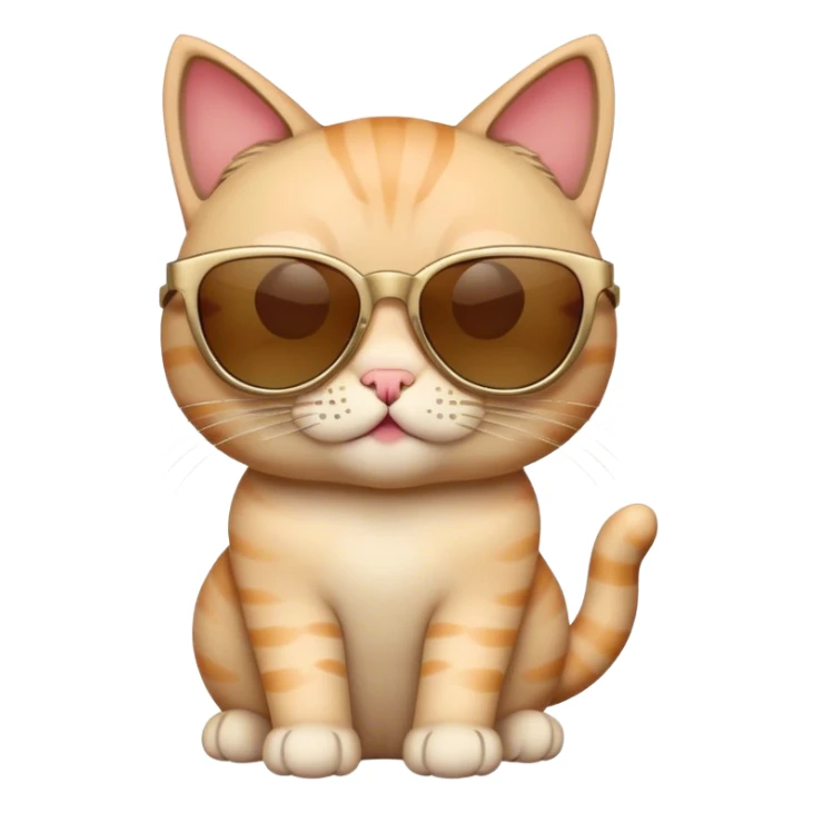 Cat with sunglasses sticker