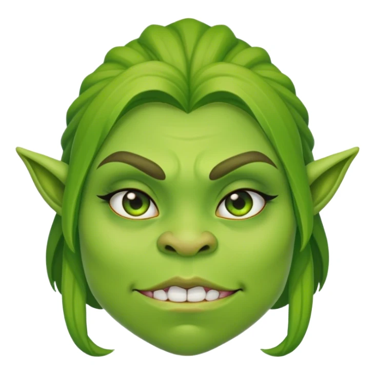 Girl ogre sticker