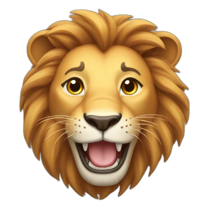 Happy lion  sticker