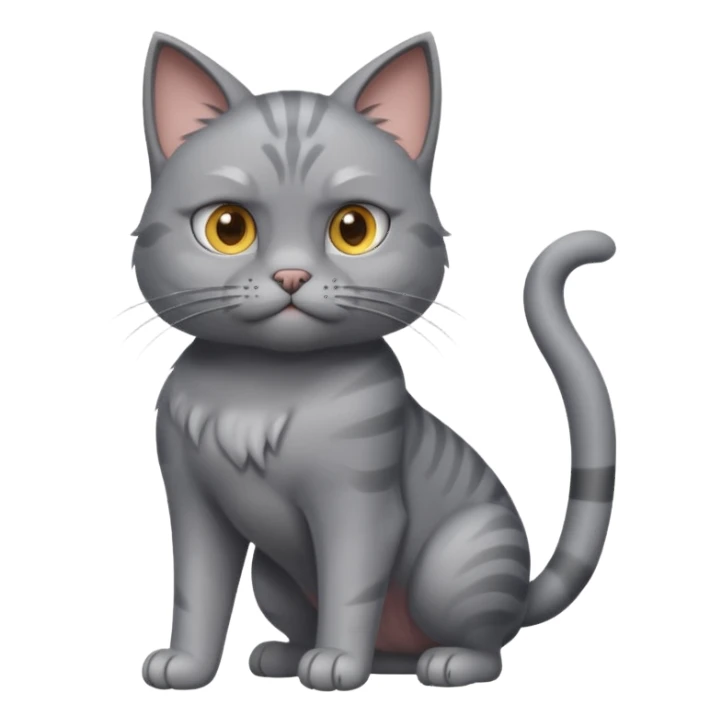 cat with muscle sticker