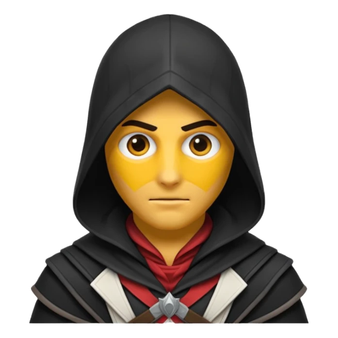 Assassin creed emoji text sticker