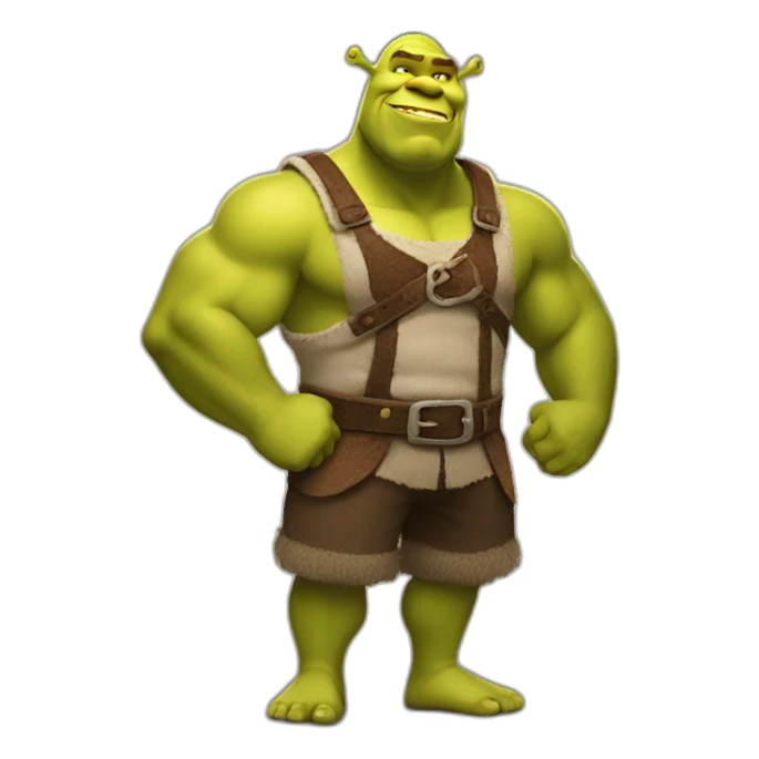 shrek musclé sticker