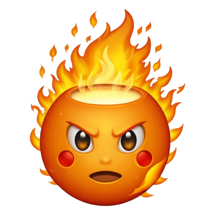Boule de feu sticker