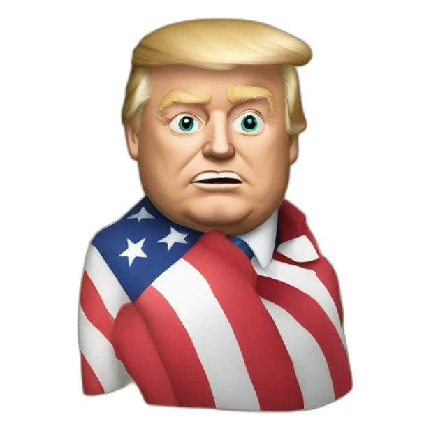 trump embrasse macron sticker