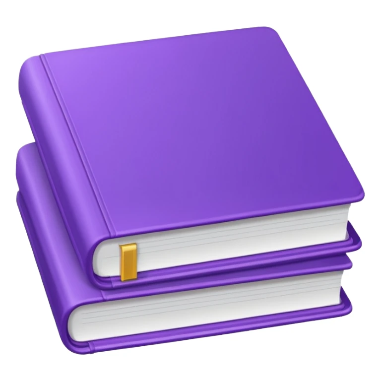 Purple icon: a book with дфзещз. Minimal, web style. sticker