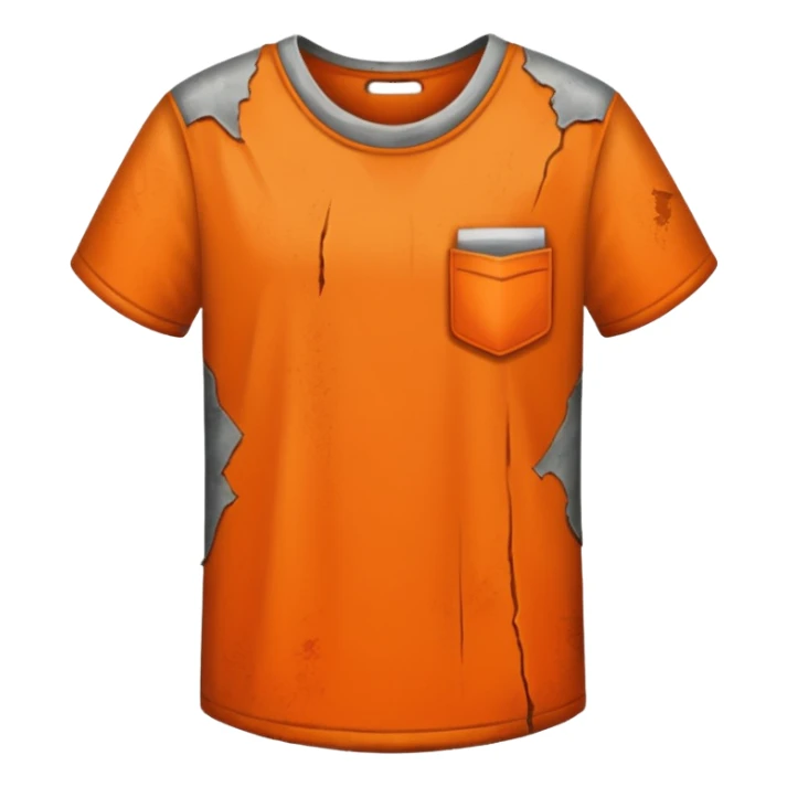 prisoner uniform orange no human sticker