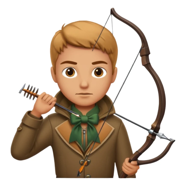 Ein jäger mit Bogen sticker