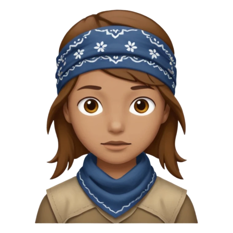 character with bandana sticker