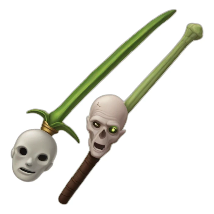 Harry porter And voldemort wand  sticker