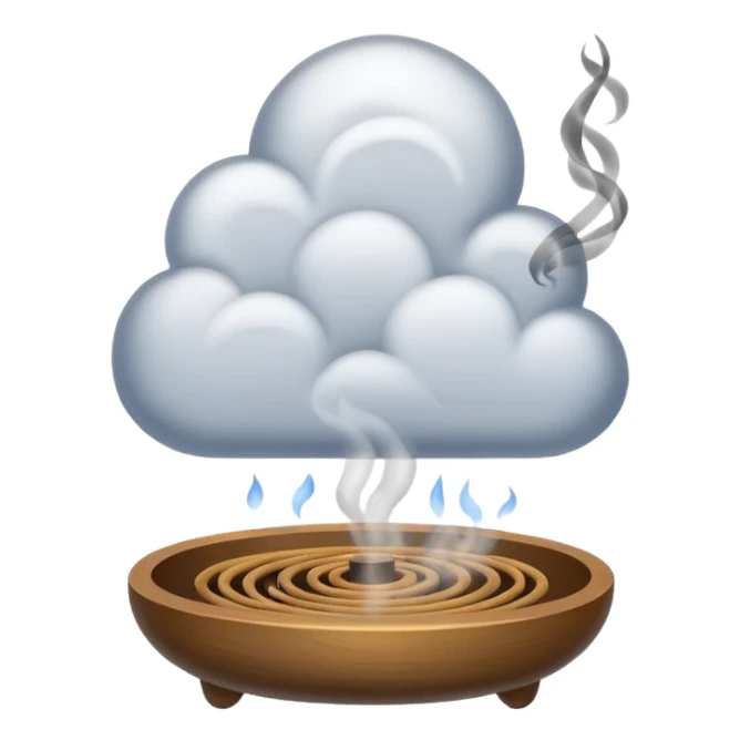 smoking incense sticker