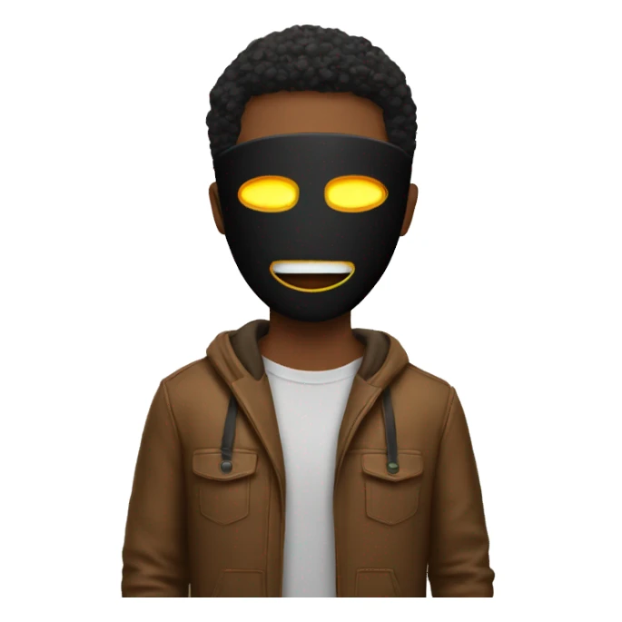 Guys with a mask with Led  sticker