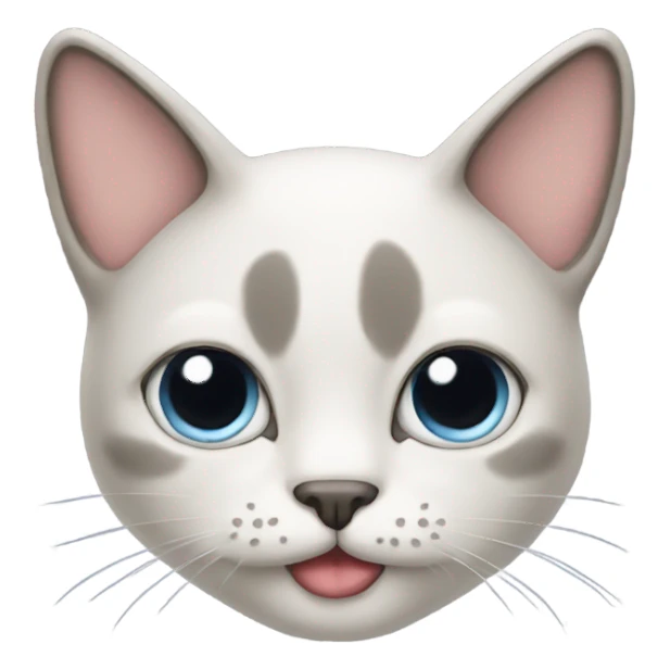 Cat with moustache  sticker