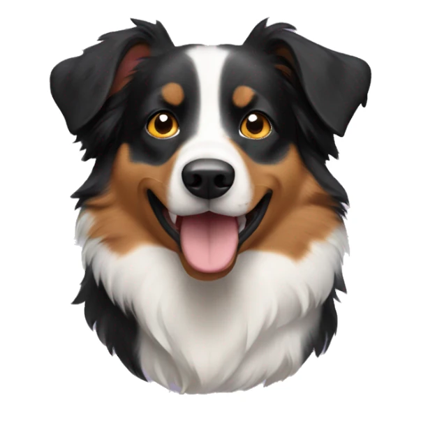 An Australian Shepard dog  sticker