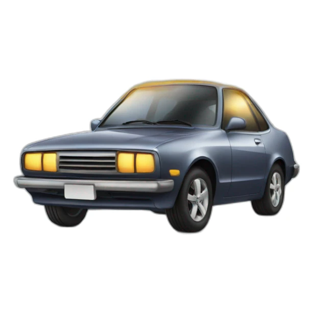 car shining with sparks sticker