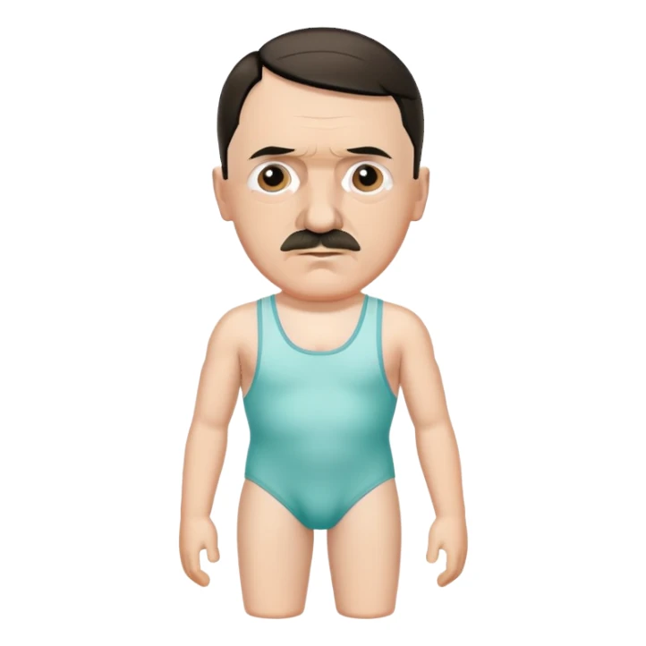 Adolf Hitler in a bathing suit sticker