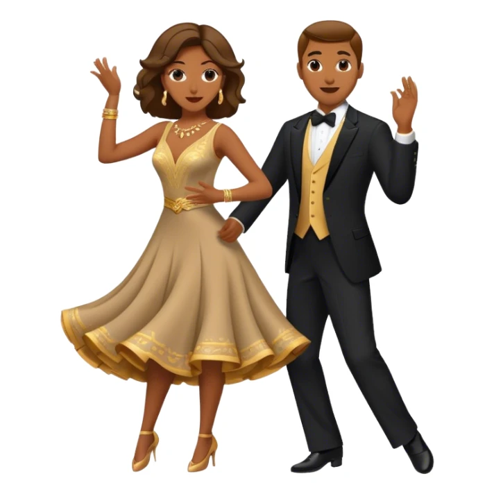 woman and man dancing sticker