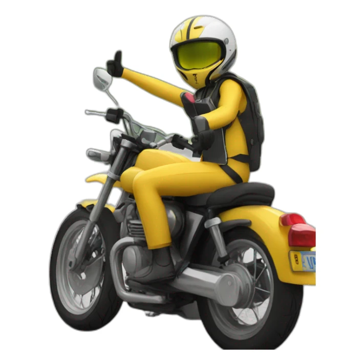 Chat sur une moto sticker